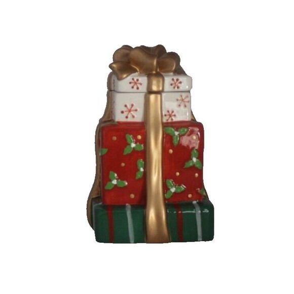 David’s Cookie Jar Stacked Chrsitmas Presents Holiday Gifts Boxes- NEW - Picture 2 of 8